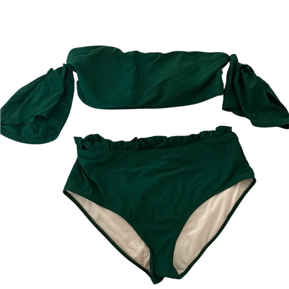 Green bathing suit